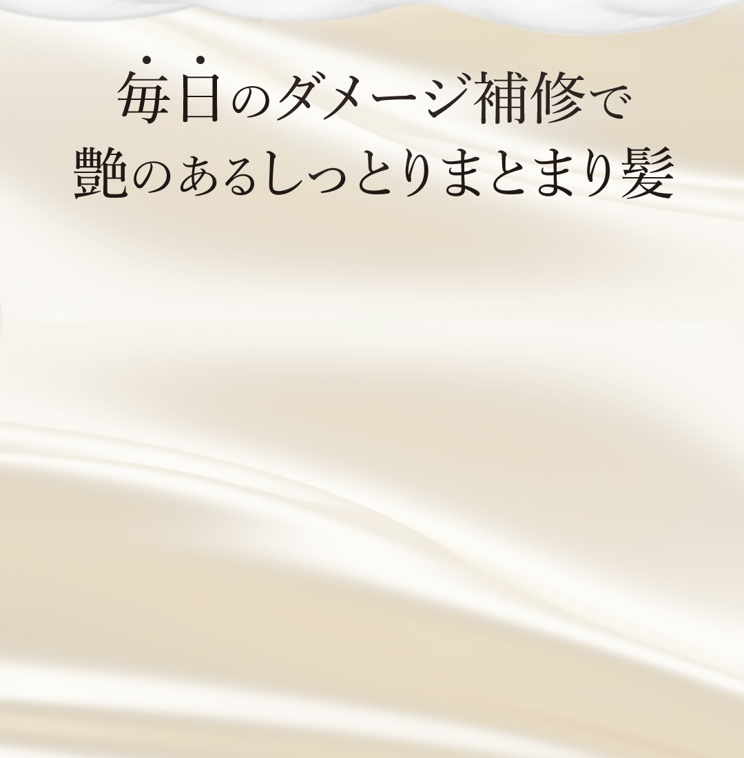 艶のあるしっとりまとまり髪