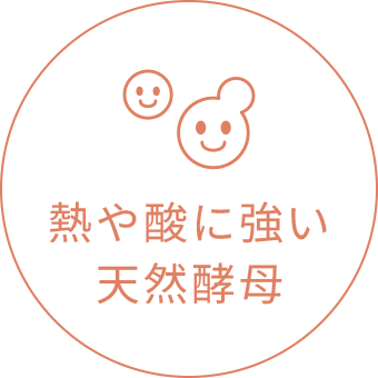 熱や酸に強い天然酵母