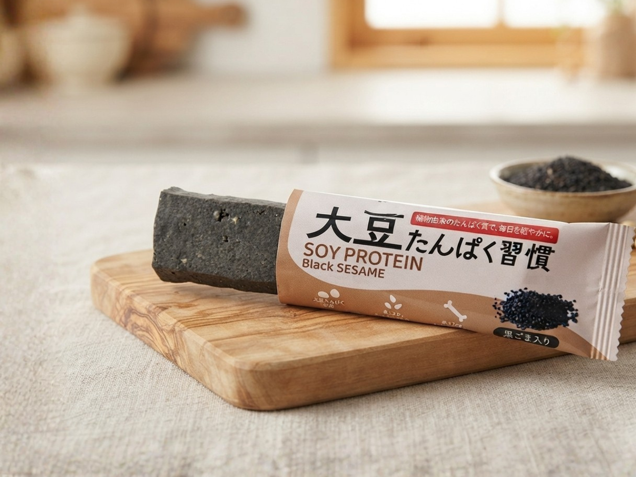 黒ごま香る大豆バー