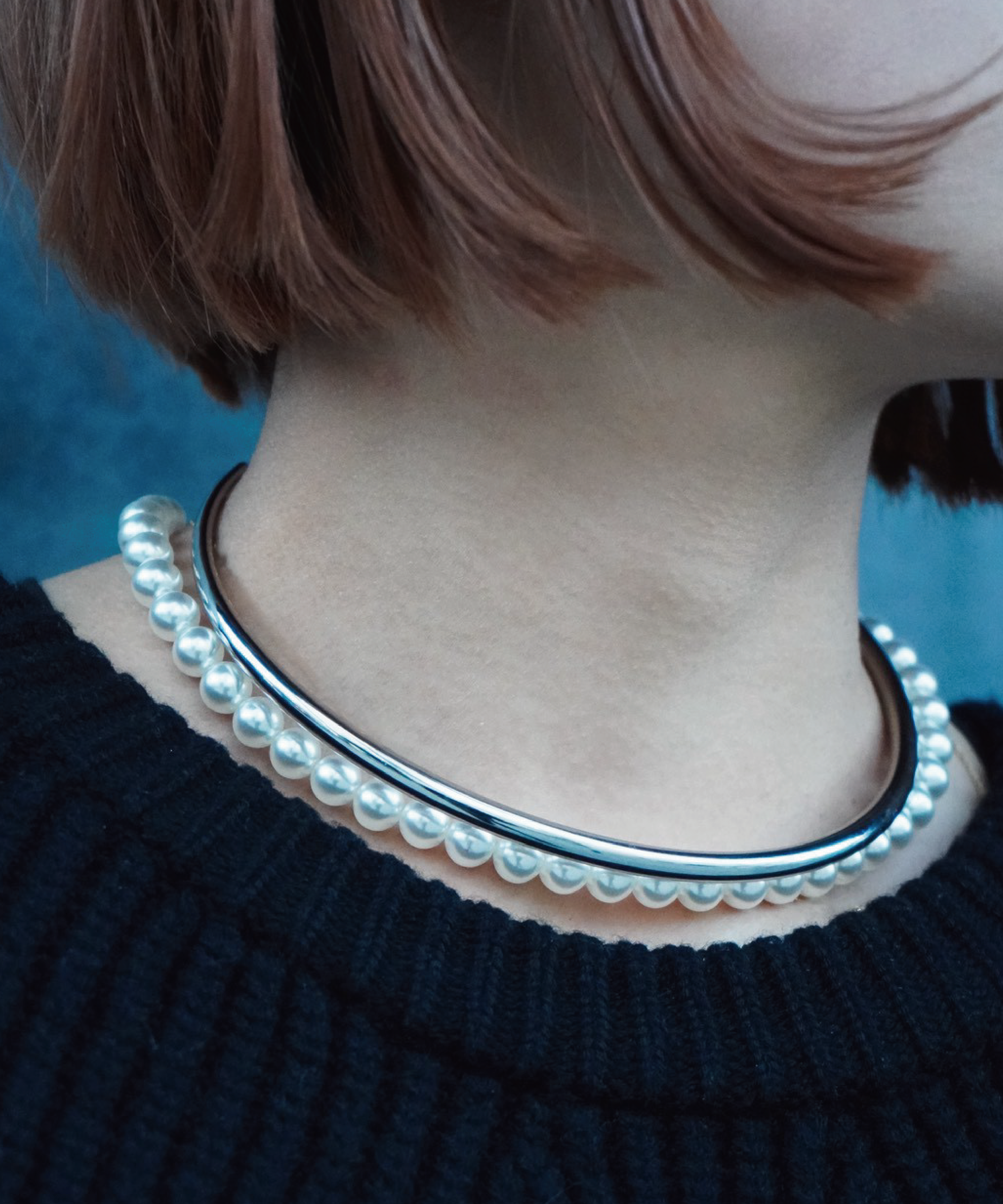 CENE × 珈琲回廊 Pearl choker