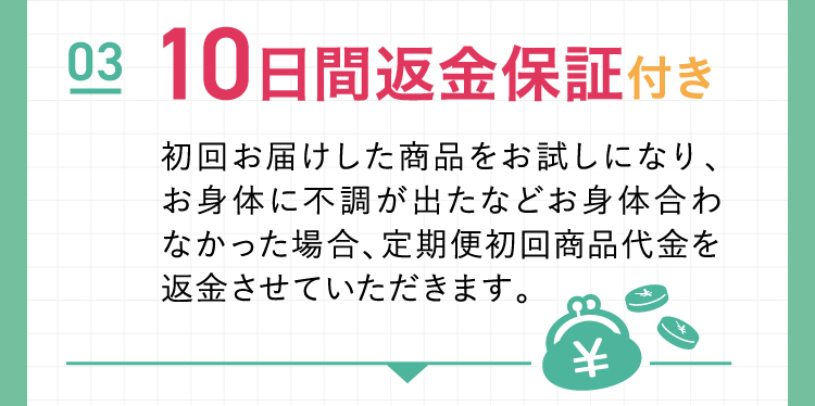 03 10日間返金保証付き