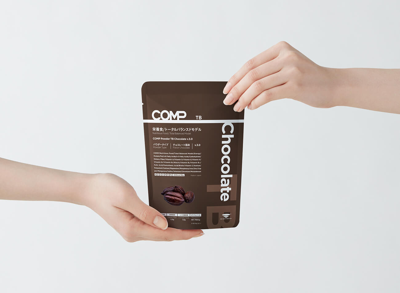 【定期購入】COMP Powder TB Chocolate v.3.0 400kcal 12袋×1箱