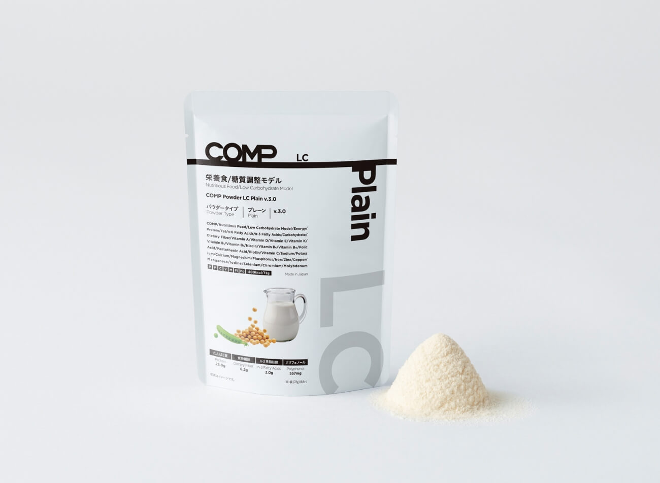 【定期購入】COMP Powder LC Plain v.3.0 400kcal 12袋×1箱