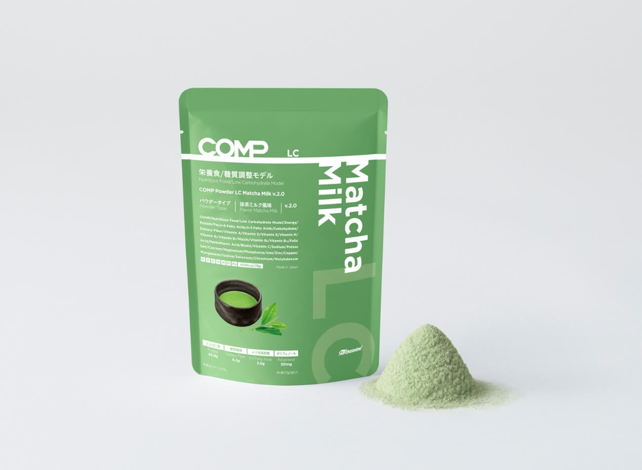 COMP Powder LC Matcha Milk v.2.0 400kcal 12袋×1箱