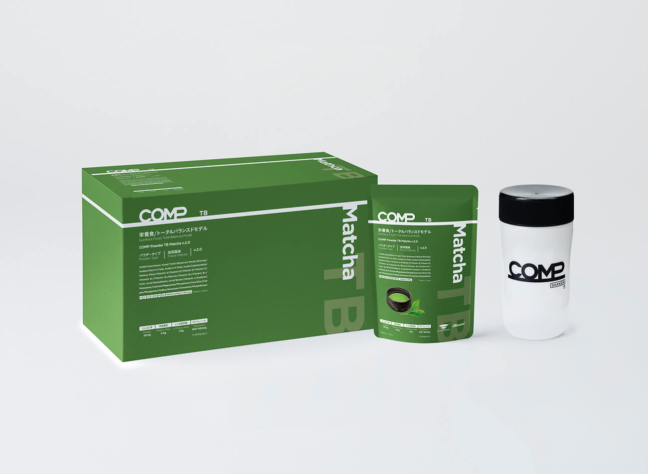 【定期購入】COMP Powder TB Matcha v.2.0 400kcal 12袋×4箱
