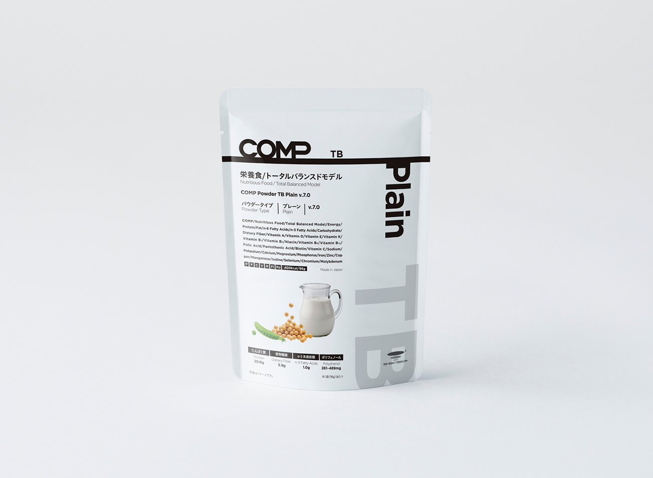 【定期購入】COMP Powder TB Plain v.7.0 400kcal 12袋×1箱