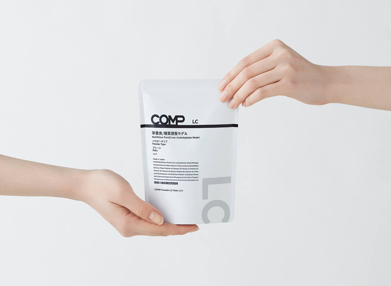 【定期購入】COMP Powder LC Plain v.2.1 400kcal 12袋×8箱