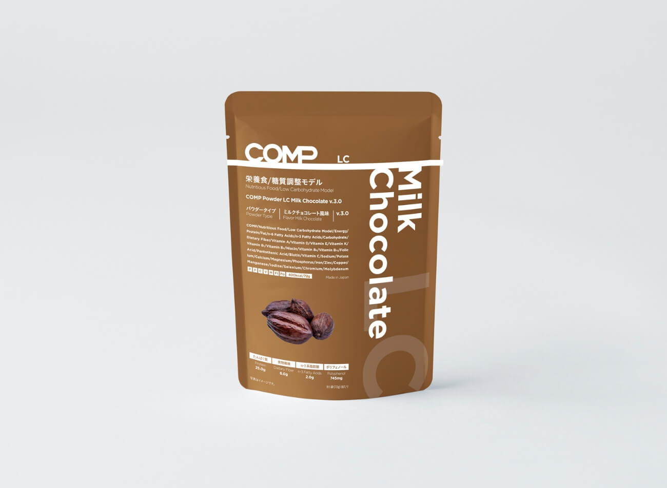 【定期購入】COMP Powder LC Milk Chocolate v.3.0 400kcal 12袋×4箱