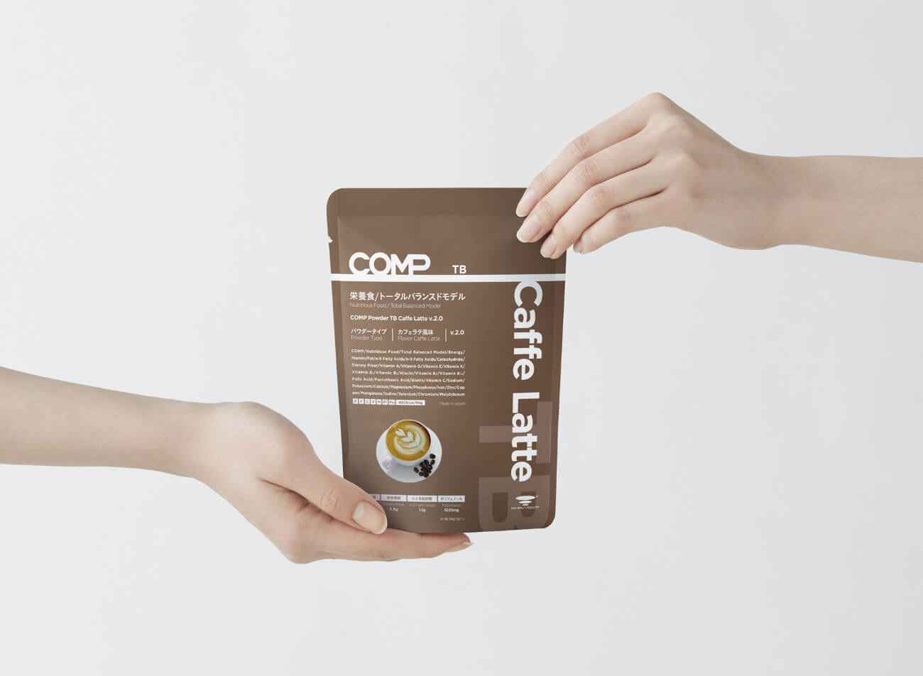 【定期購入】COMP Powder TB Caffe Latte v.2.0 400kcal 12袋×2箱