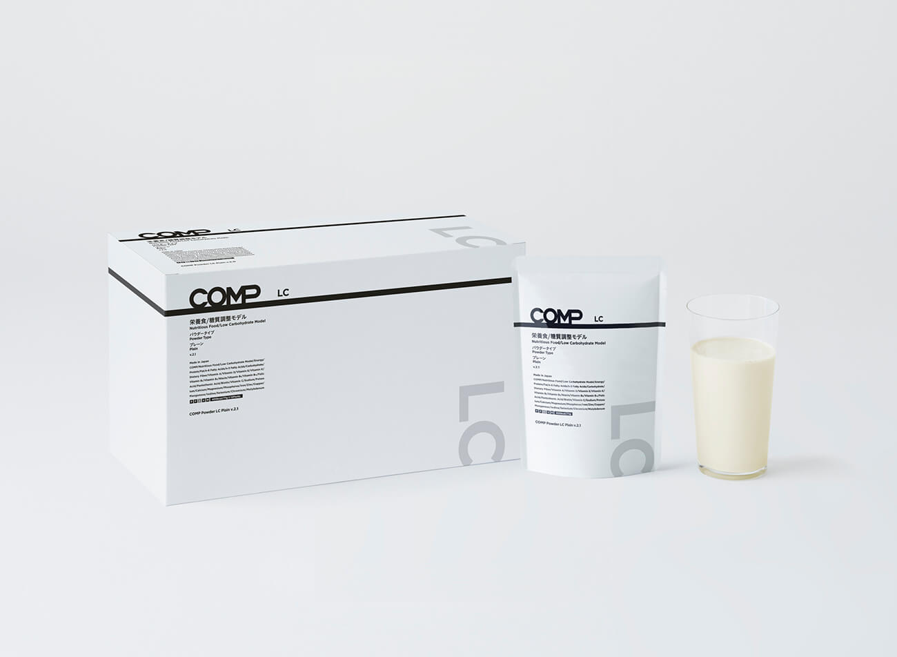 【定期購入】COMP Powder LC Plain v.2.1 400kcal 12袋×8箱
