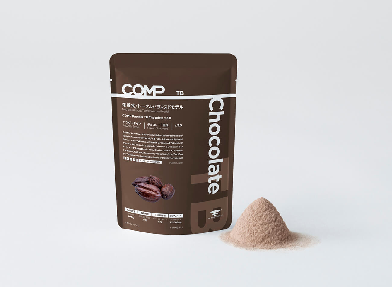 COMP Powder TB Chocolate v.3.0 400kcal 12袋×4箱