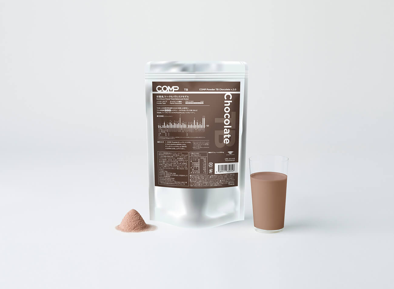【定期購入】COMP Powder TB Chocolate v.2.0 3,200kcal 1袋