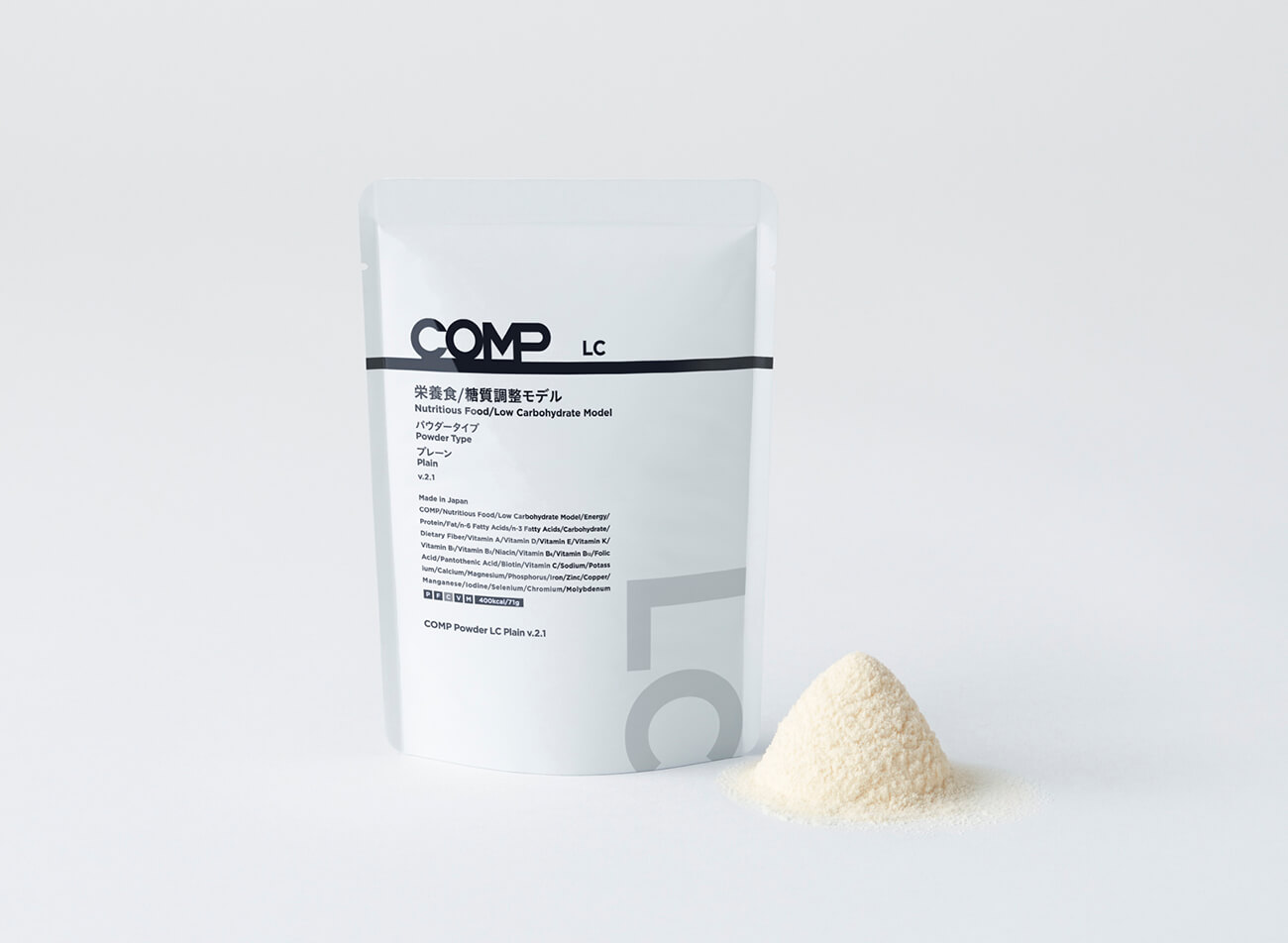 【定期購入】COMP Powder LC Plain v.2.1 400kcal 12袋×8箱