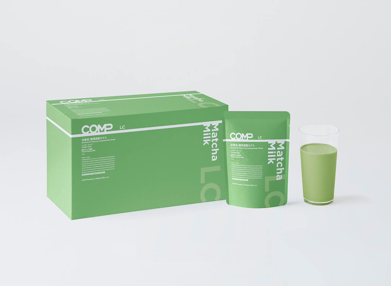 COMP Powder LC Matcha Milk v.1.0 400kcal 12袋×1箱