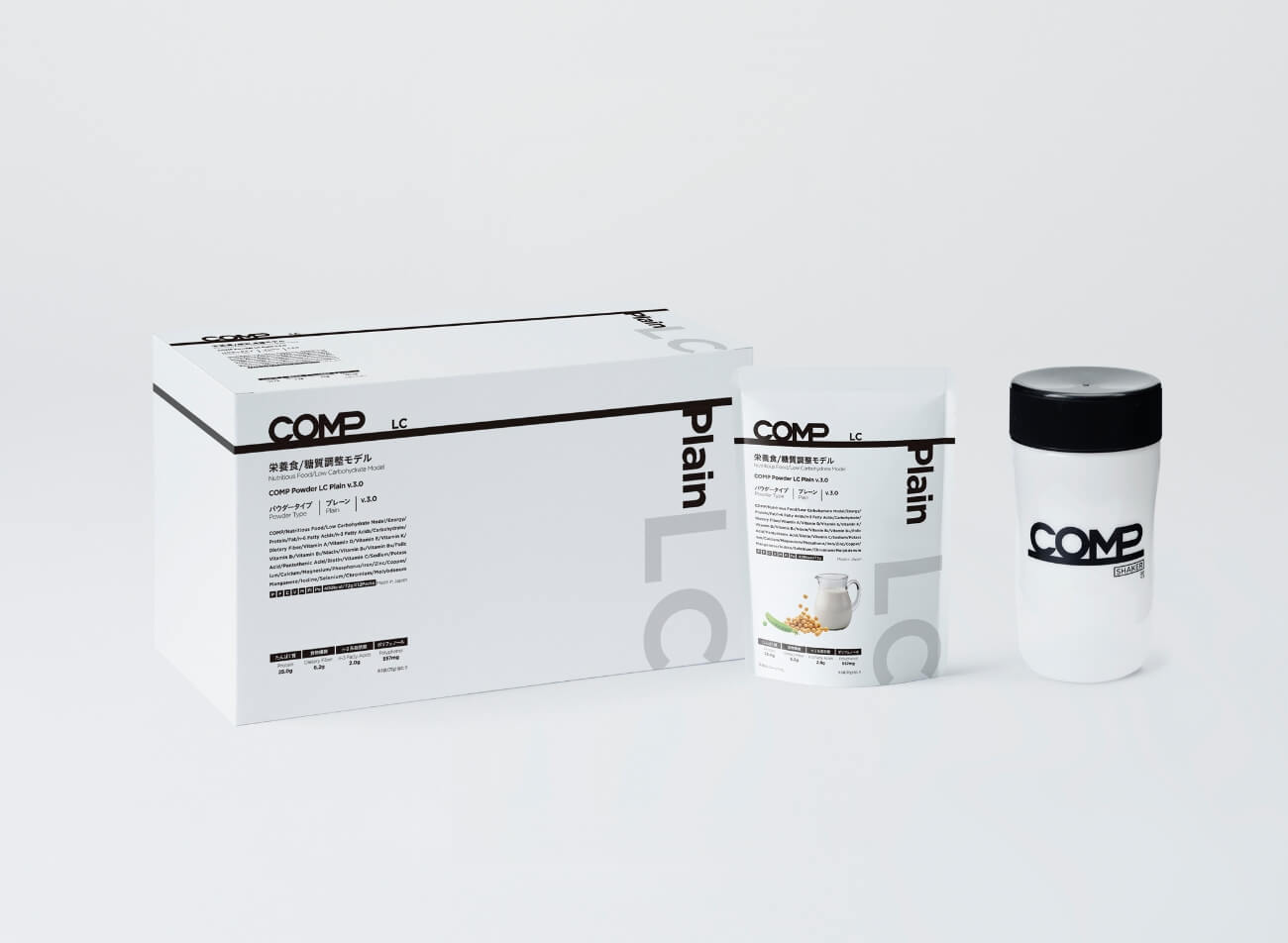 【定期購入】COMP Powder LC Plain v.3.0 400kcal 12袋×8箱