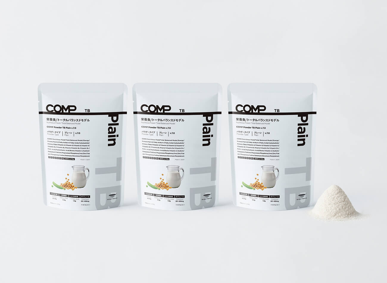 【定期購入】COMP Powder TB Plain v.7.0 400kcal 12袋×1箱