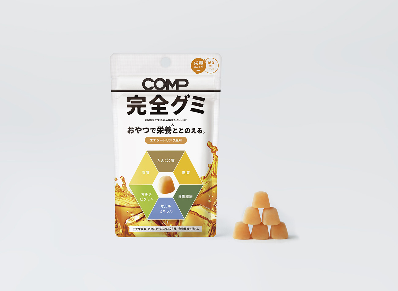 COMP 完全グミ 160kcal 10袋×1箱