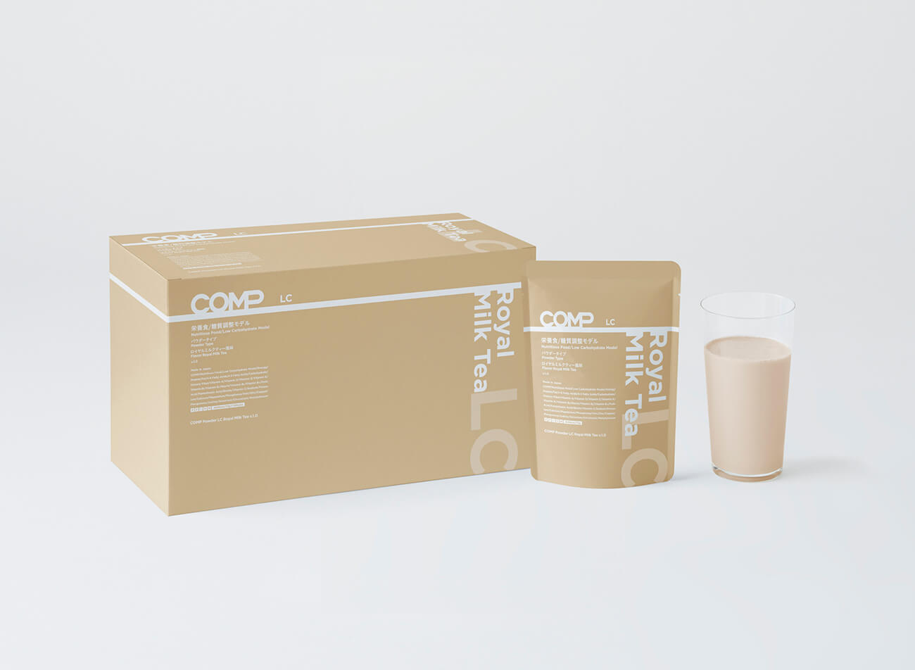 【定期購入】COMP Powder LC Royal Milk Tea v.1.0 400kcal 12袋×8箱