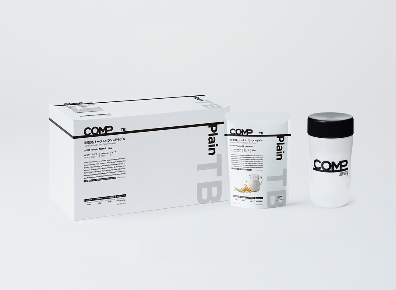 【定期購入】COMP Powder TB Plain v.7.0 400kcal 12袋×1箱