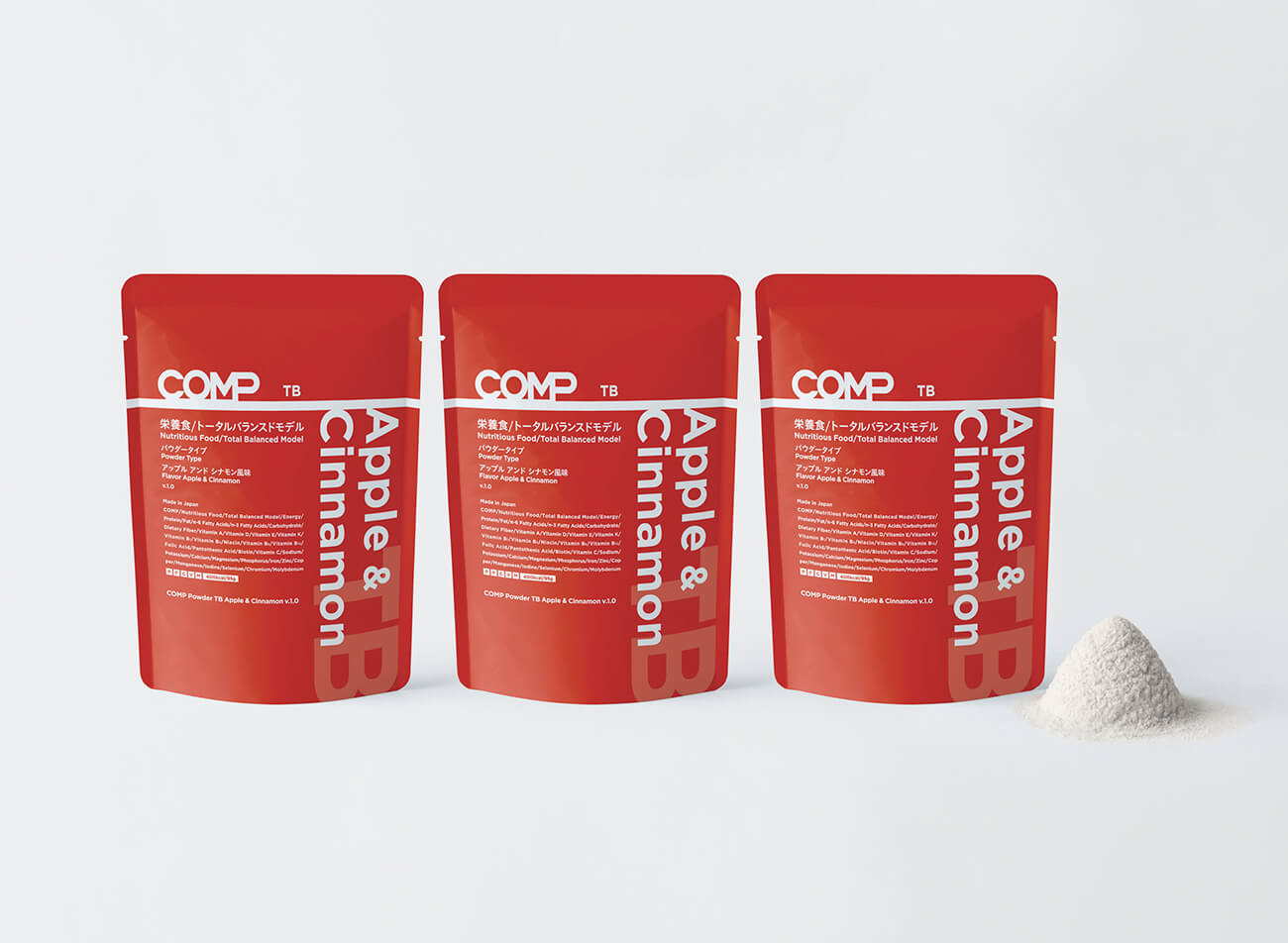 COMP Trial Pack Powder TB Apple＆cinnamon v.1.0 （TB Apple＆cinnamon v.1.0 3袋）
