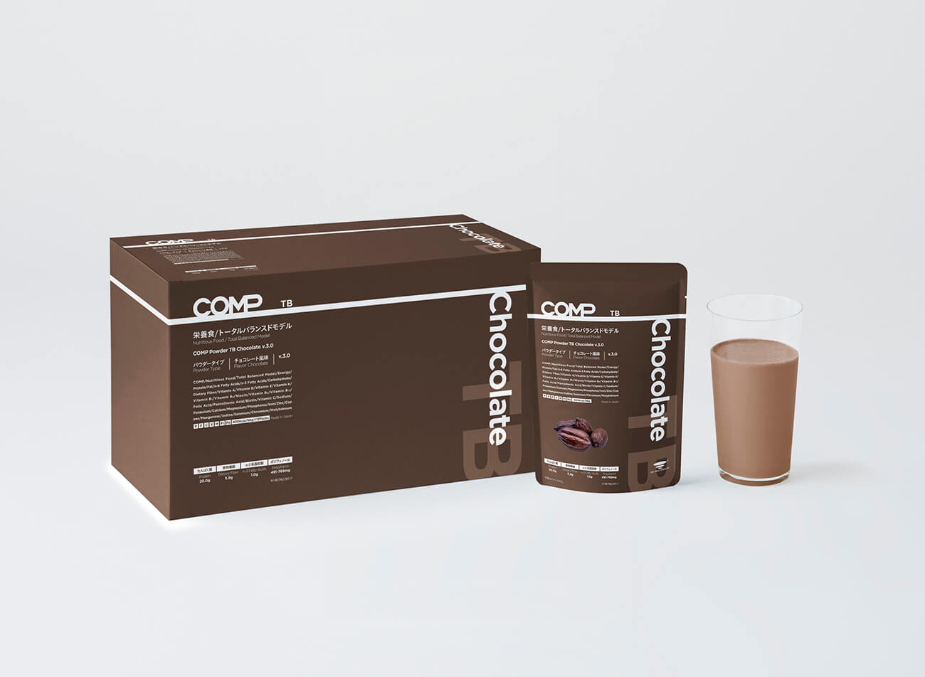 COMP Powder TB Chocolate v.3.0 400kcal 12袋×1箱