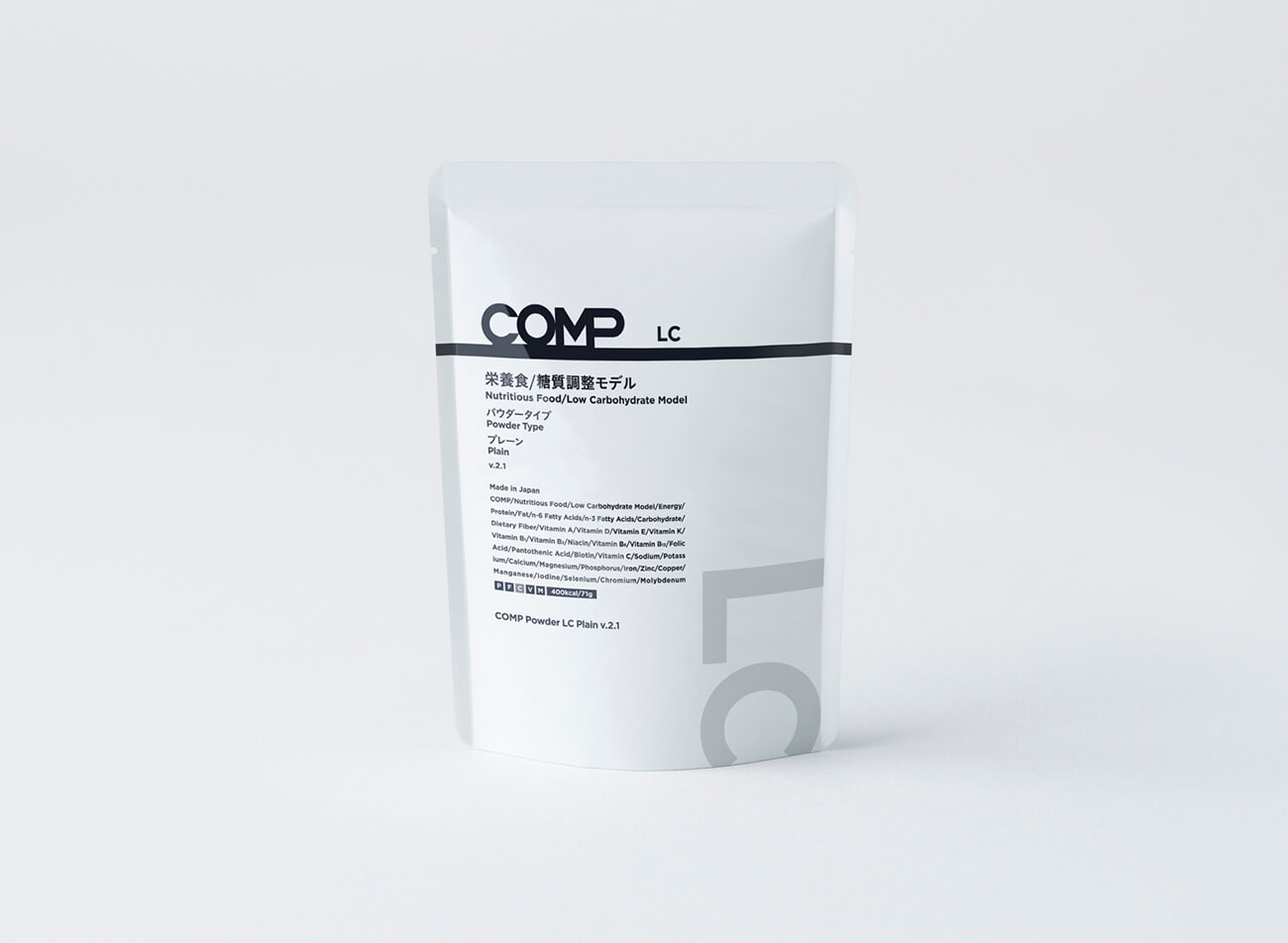 【定期購入】COMP Powder LC Plain v.2.1 400kcal 12袋×8箱