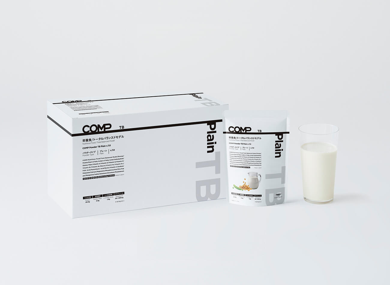【定期購入】COMP Powder TB Plain v.7.0 400kcal 12袋×1箱