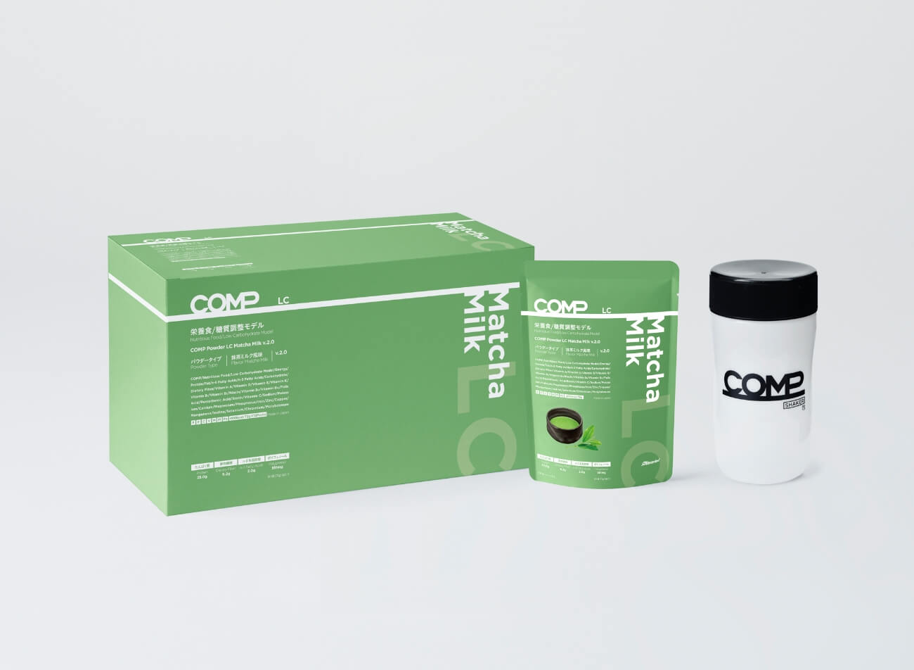 【定期購入】COMP Powder LC Matcha Milk v.2.0 400kcal 12袋×4箱