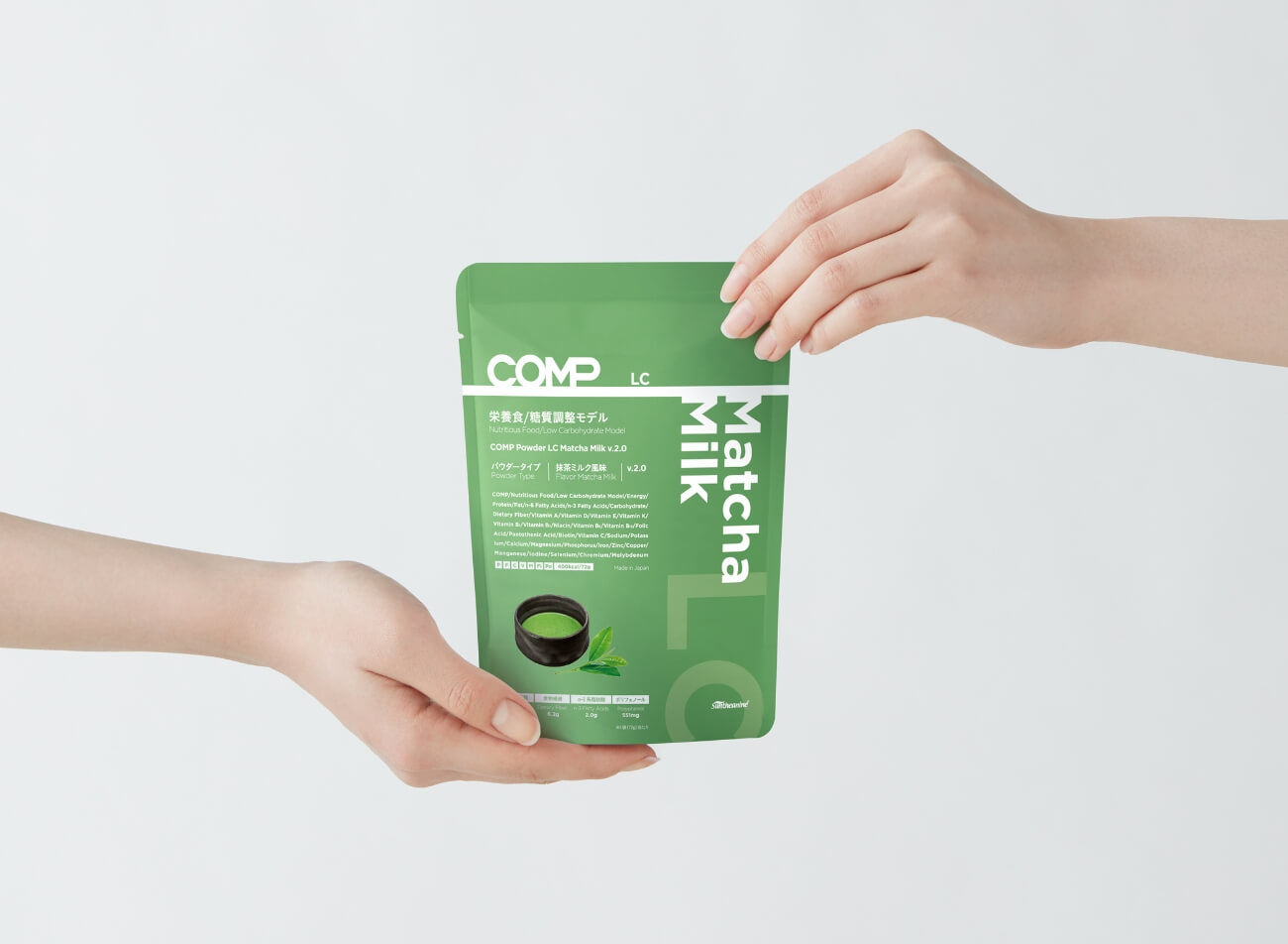 【定期購入】COMP Powder LC Matcha Milk v.2.0 400kcal 12袋×1箱