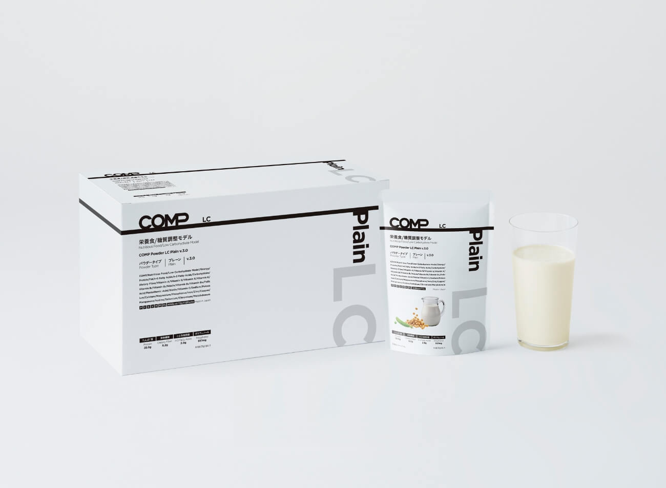 【定期購入】COMP Powder LC Plain v.3.0 400kcal 12袋×1箱