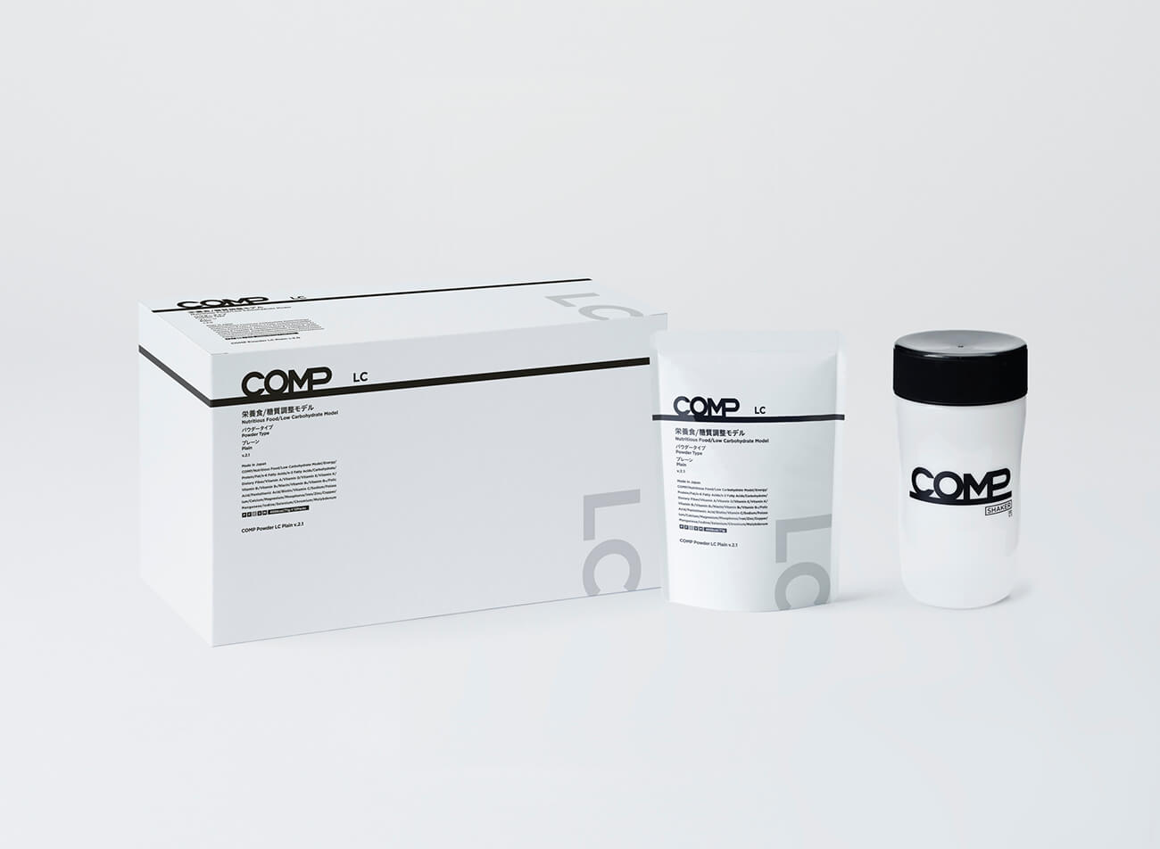 【定期購入】COMP Powder LC Plain v.2.1 400kcal 12袋×8箱
