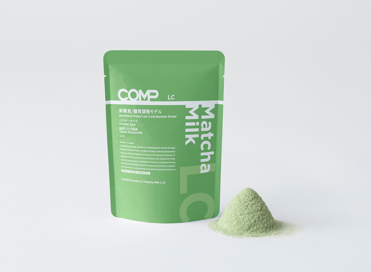 COMP Trial Pack Powder LC Matcha Milk v.1.0 （LC Matcha v.1.0 3袋）