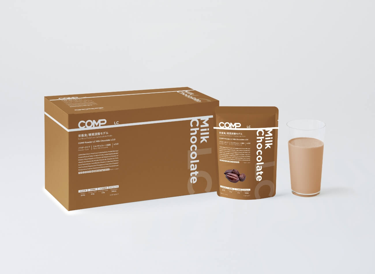 【定期購入】COMP Powder LC Milk Chocolate v.3.0 400kcal 12袋×2箱