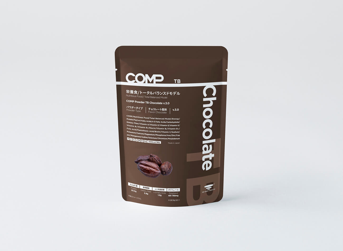 【定期購入】COMP Powder TB Chocolate v.3.0 400kcal 12袋×1箱