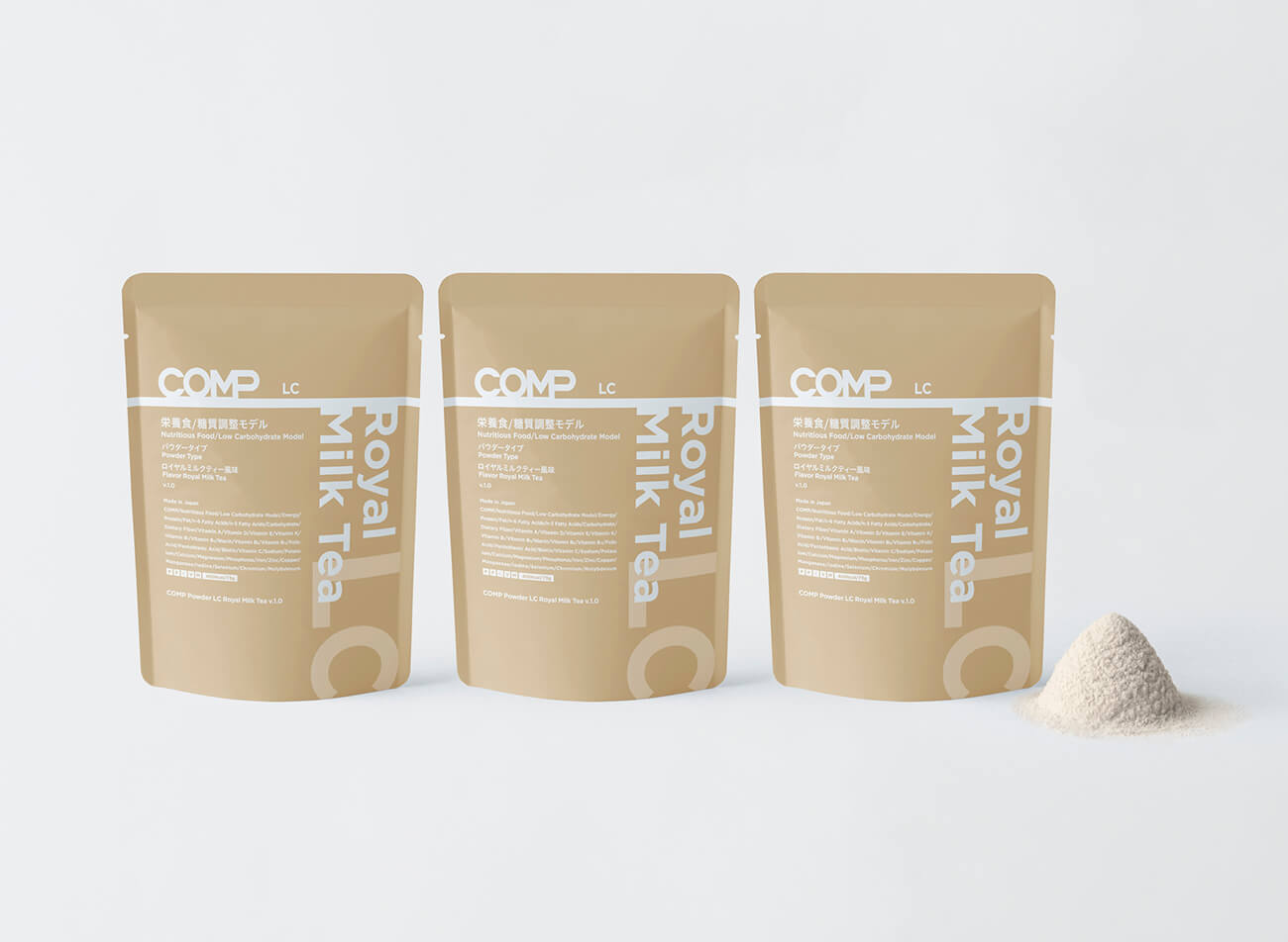 【定期購入】COMP Powder LC Royal Milk Tea v.1.0 400kcal 12袋×8箱