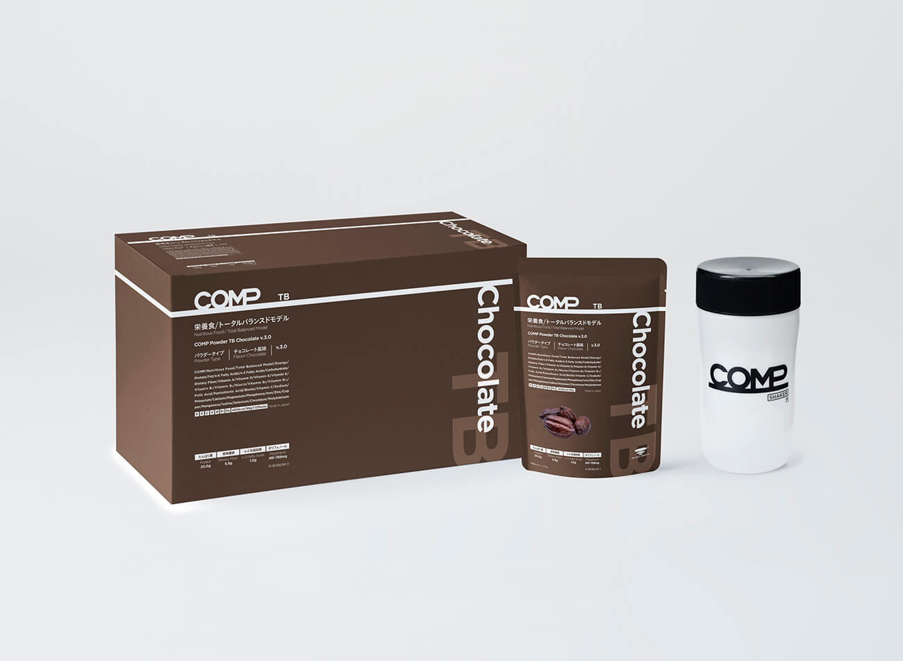 【定期購入】COMP Powder TB Chocolate v.3.0 400kcal 12袋×2箱