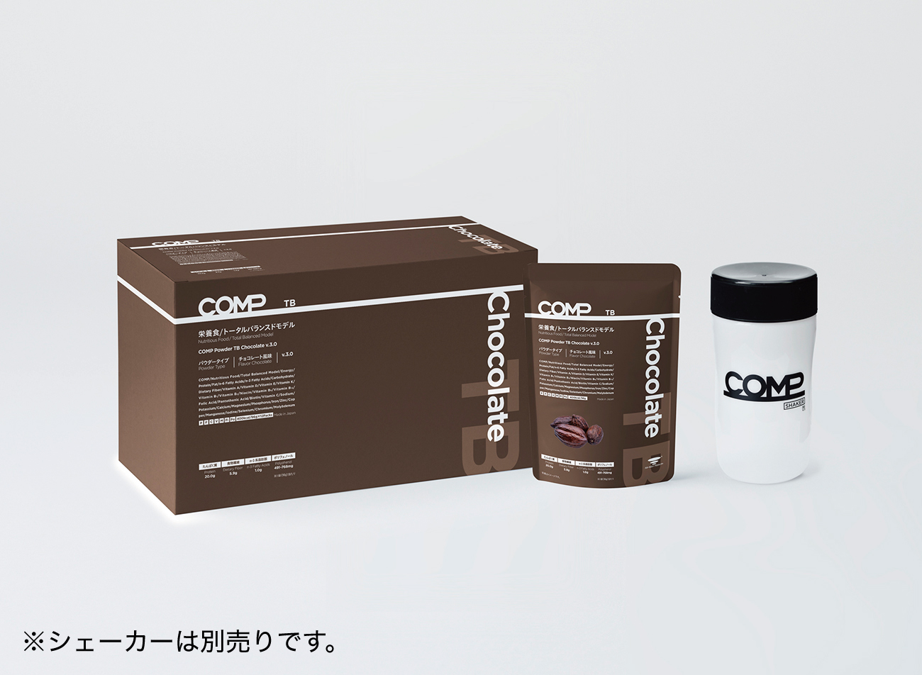 COMP Powder TB Chocolate v.3.0 400kcal 12袋×8箱