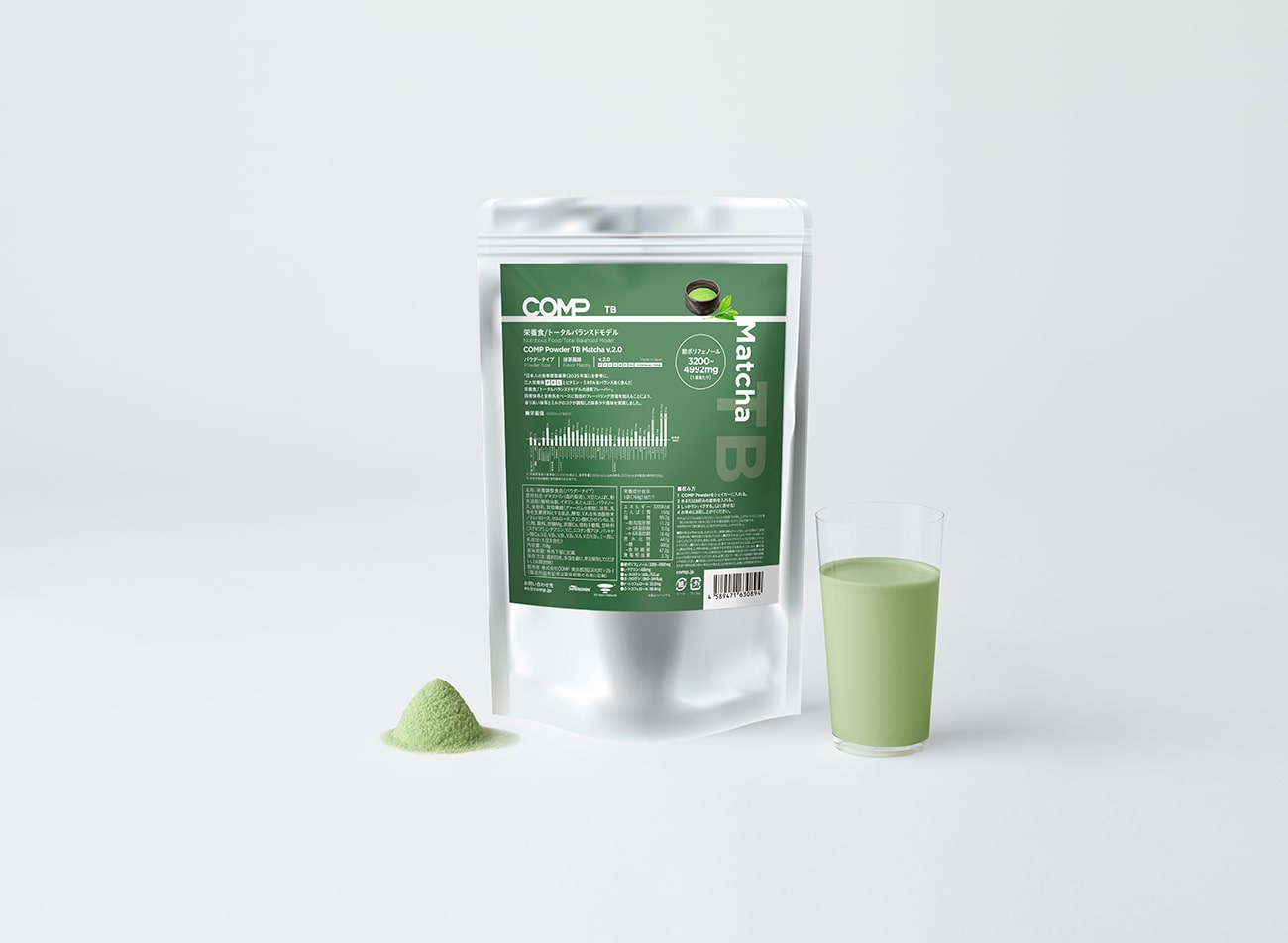 【定期購入】COMP Powder TB Matcha v.2.0 3,200kcal 1袋