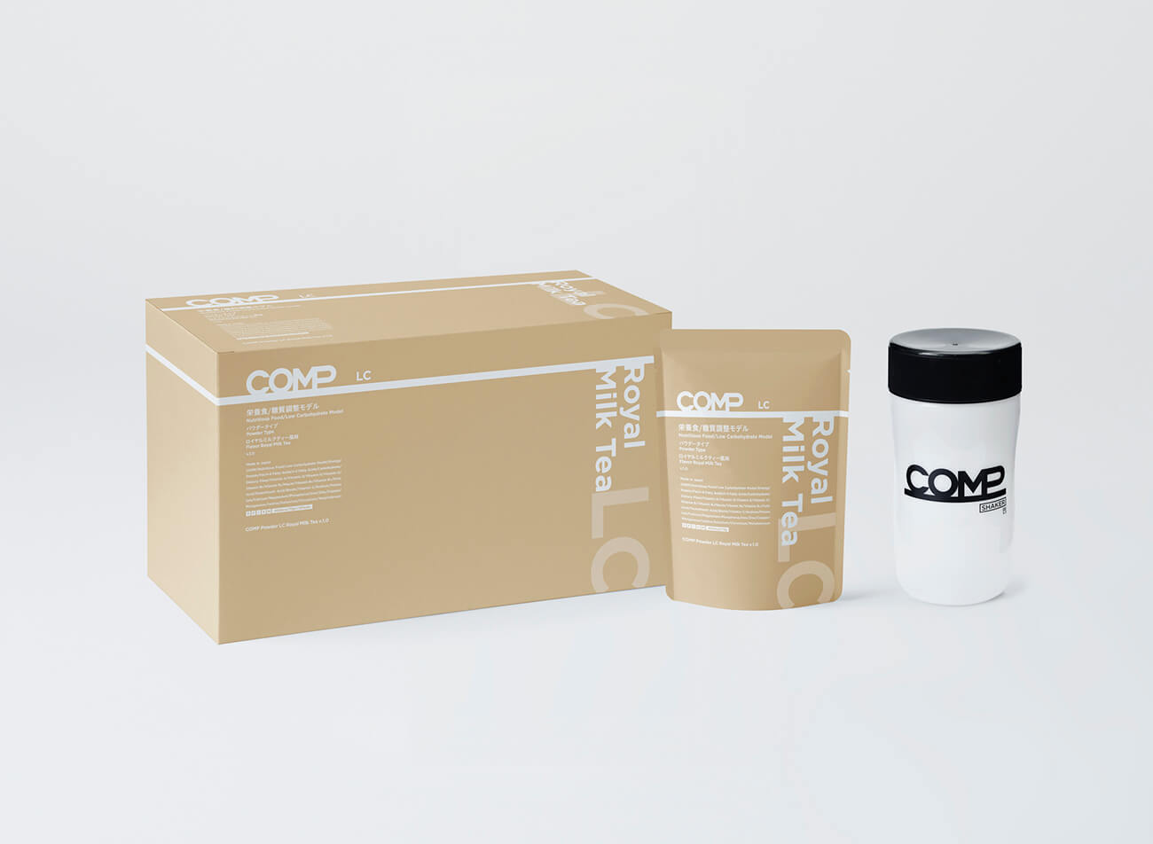 【定期購入】COMP Powder LC Royal Milk Tea v.1.0 400kcal 12袋×8箱