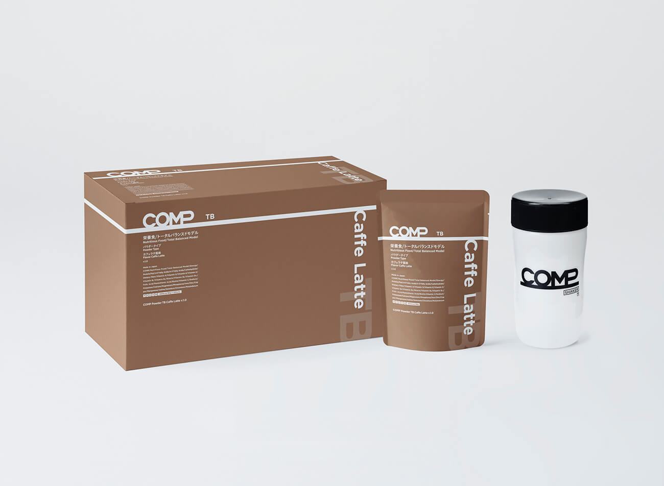 【定期購入】COMP Powder TB Caffe Latte v.1.0 400kcal 12袋×4箱