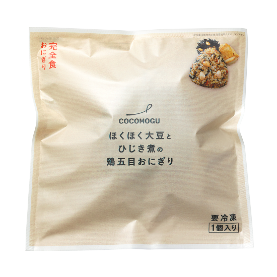 ほくほく大豆とひじき煮の鶏五目おにぎり