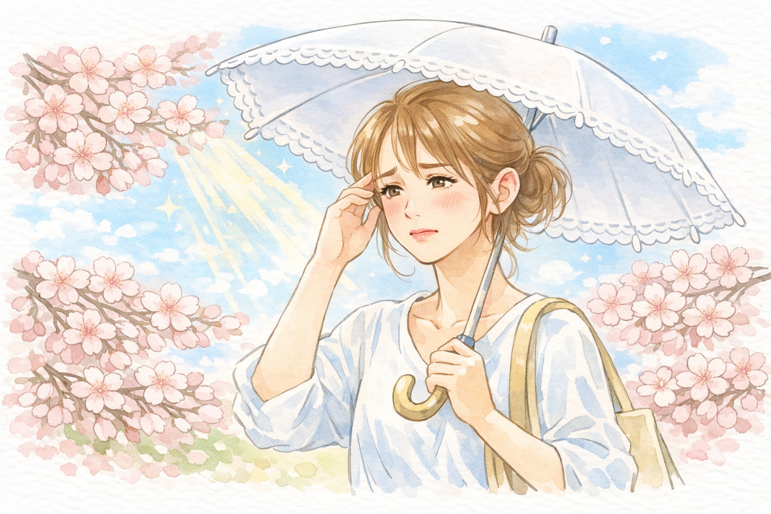 春の紫外線イメージ