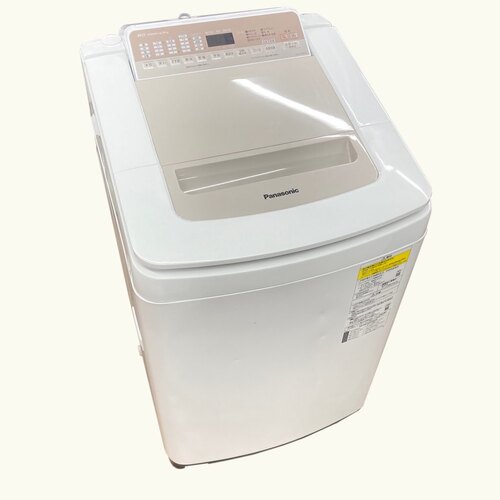 タテ型洗濯乾燥機 パナソニック NA-FD80H7 洗濯8.0kg 乾燥4.5kg 泡洗浄 シャンパン ヒーター乾燥 2019年製