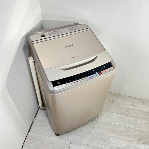 10kg 全自動洗濯機 ビートウォッシュ 日立 BW-V100B 2018年製造 シャンパン