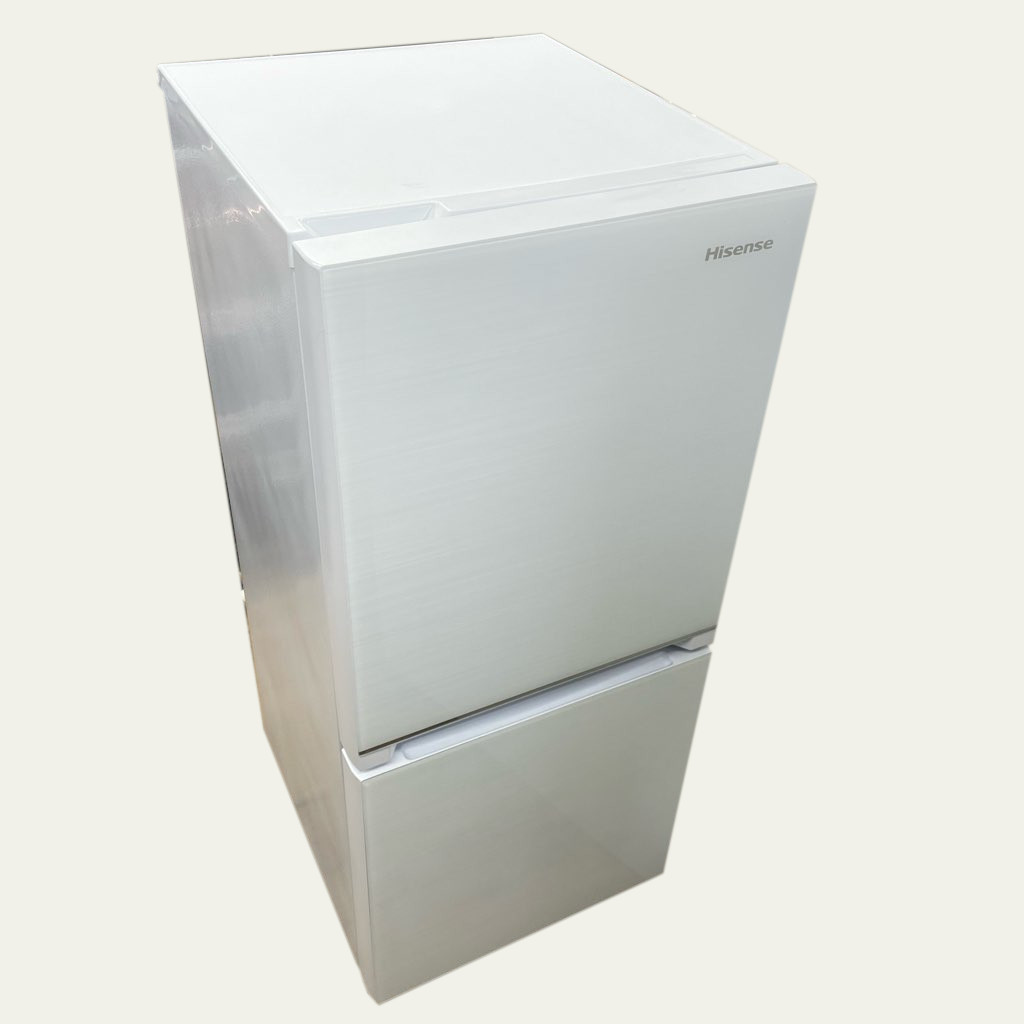 134L 2ドア冷蔵庫 自動霜取りファン式 ハイセンス HR-G13B-W 2021年製 ホワイト 一人暮らし 単身用
