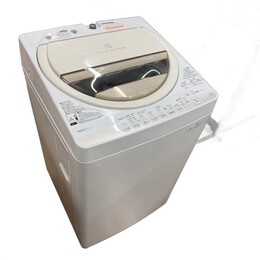 東芝 6.0kg 全自動洗濯機 AW-6G2 2015年製 スタークリスタルドラム ホワイト 一人暮らし 単身用
