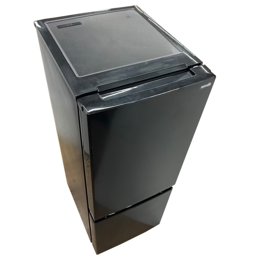 156L 2ドア冷蔵庫 自動霜取りファン式 ワールプールジャパン（ヤマダ電機） YRZ-F15LK 2024年製 ブラック 一人暮らし 単身用