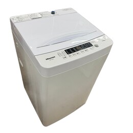 ハイセンス 4.5kg 全自動洗濯機 HW-K45E 2021年製 ステンレス槽 ホワイト 一人暮らし 単身用