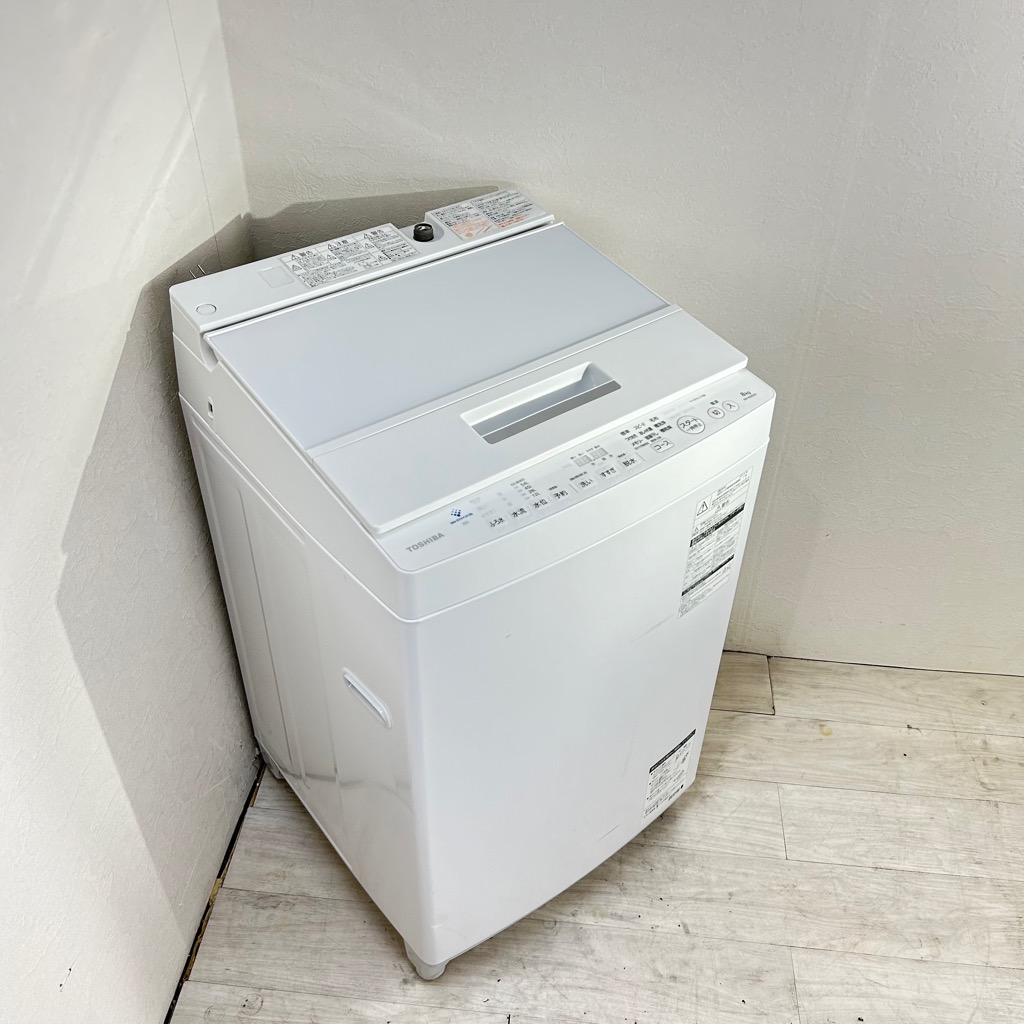 洗濯機 8.0kg 東芝 ZABOON（ザブーン） DDインバーター AW-8D8 2019年製 まとめ洗い 世帯用| 家具・家電のサブスクレンタル  COSMO SubscRental