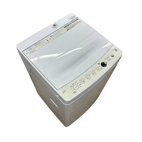 ハイアール 6.0kg 全自動洗濯機 OBBW-60A 2024年製 ホワイト 一人暮らし 単身用